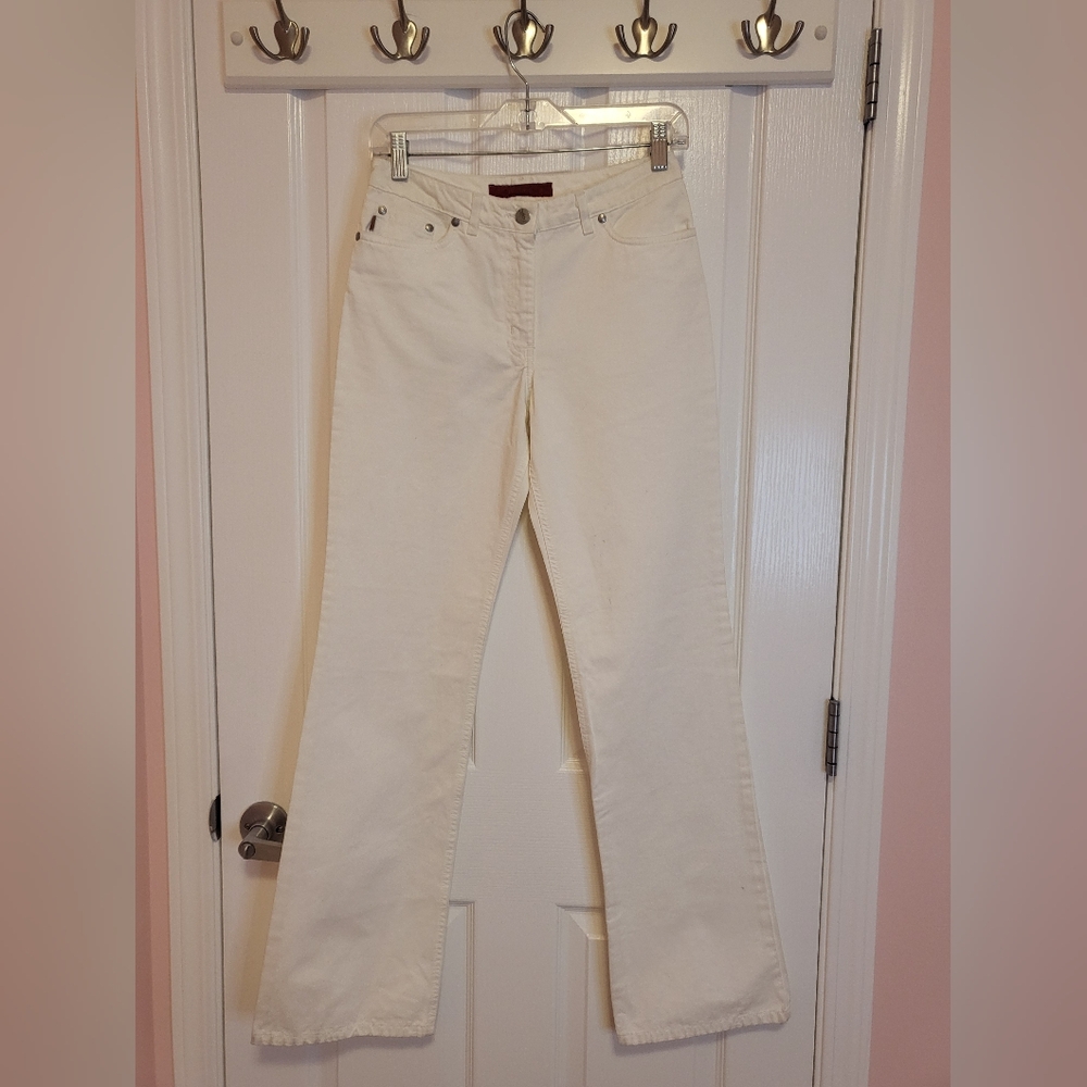 Women's White Bootcut Jeans